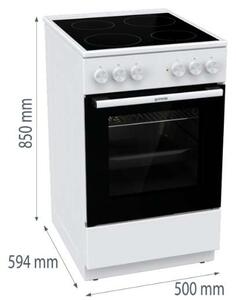 Gorenje GEC5A41WG Elektromos tűzhely, 62L, 4 főzőzóna, A energiaosztály