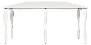 VidaXL krémszínű pavilon oszlop takarókkal 2,98x5,3x2,59 m 160 g/m²