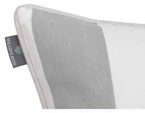 Belts Grey fehér-szürke párnahuzat, 60 x 60 cm - WeLoveBeds