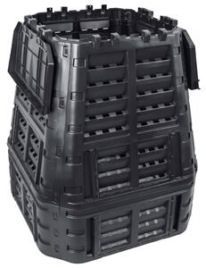 VidaXL fekete kerti komposztáló 93,3 x 93,3 x 113 cm 740 l