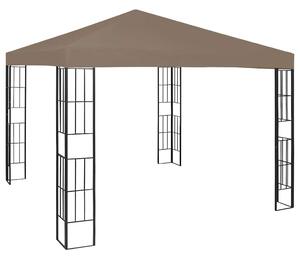 VidaXL tópszínű pavilon LED fényfüzérrel 3 x 3 m