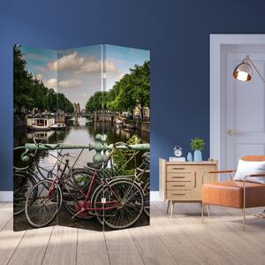 Paraván - bicikli képe a városban (126x170 cm)