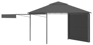 VidaXL antracit pavilon dupla kibővített tetővel 3x3x2,75 m 180 g/m²