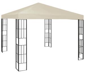 VidaXL krémszínű pavilon LED fényfüzérrel 3 x 3 m