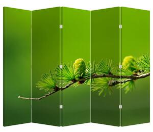 Paraván - Zöld fenyőtoboz (225x180 cm)