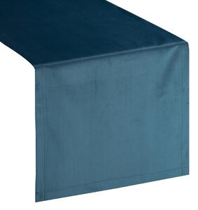 Asztali futó bársony, kék 40x140