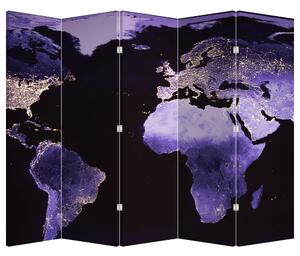 Paraván - Föld az űrből (210x170 cm)