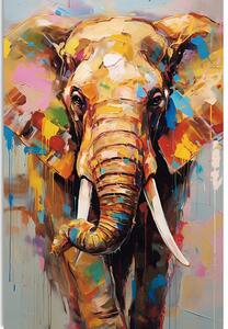 Kép stílusos elefánt festményutánzattal