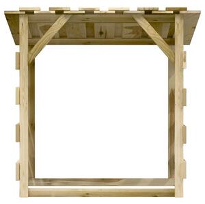 VidaXL impregnált fenyőfa pergola tetővel 100 x 90 x 100 cm