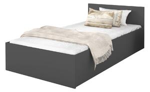 DOLLY egyszemélyes ágy ágyneműtartóval - grafit Méret: 200x90