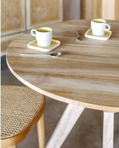 Maial teakfa étkezőasztal, ø 90 cm - Kave Home