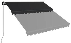 VidaXL antracitszürke kézzel behúzható napellenző 350 x 250 cm
