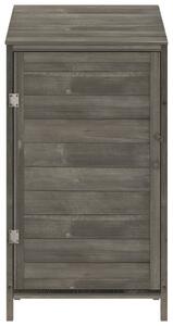 VidaXL antracitszürke tömör fenyőfa kerti fészer 55 x 52 x 112 cm