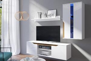 GB LANI fehér tévé szekrény - fehér/tölgy