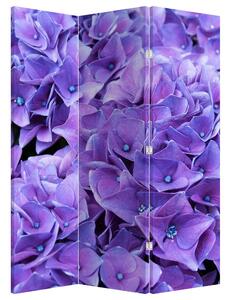Paraván - Lila virágok (126x170 cm)