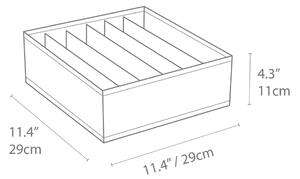 Drawer szürke rekeszes fiókrendszerező, 29 x 11 cm - Bigso Box of Sweden