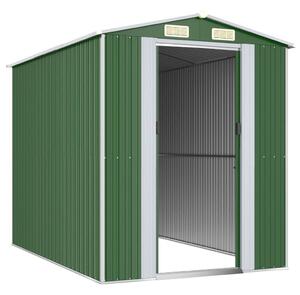 VidaXL zöld horganyzott acél kerti fészer 192x274x223 cm