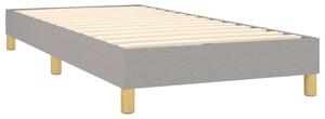 Rugós Ágy Matraccal - 80x200 cm - Világosszürke