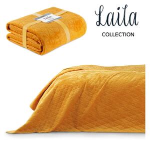 Laila Honey sárga ágytakaró, 260 x 240 cm - AmeliaHome