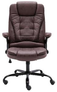 Ergonomikus Dönthető Irodaszék - Sötétbarna Művelúr
