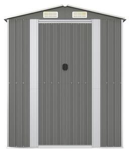 VidaXL világosszürke horganyzott acél kerti fészer 192x108x223 cm