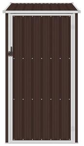 VidaXL barna horganyzott acél kerti fészer 87 x 98 x 159 cm