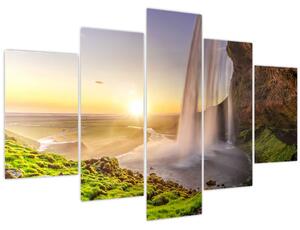 Kép - Seljalandsfoss a barlang mögül (150x105 cm)