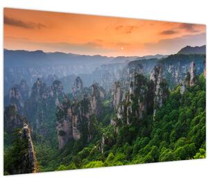 Kép - Zhangjiajie Nemzeti Erdei Park (90x60 cm)
