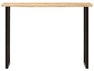 VidaXL tömör mangófa konzolasztal természetes éllel 105 x 33 x 76 cm