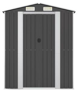 VidaXL antracitszürke horganyzott acél kerti fészer 192 x 108 x 223 cm