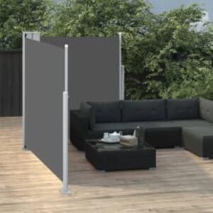 VidaXL antracitszürke behúzható oldalsó napellenző 160 x 600 cm