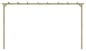 VidaXL kerti pergola impregnált fenyőfalécekből 360 x 200 x 60 cm