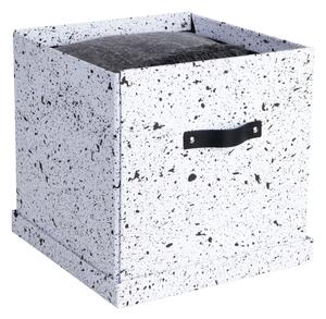 Logan fekete-fehér tárolódoboz - Bigso Box of Sweden