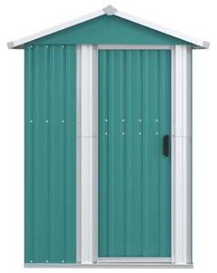 VidaXL zöld horganyzott acél kerti fészer 126x97,5x177 cm