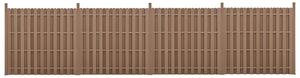 WPC barna kerítéspanel Langero 185x747 cm