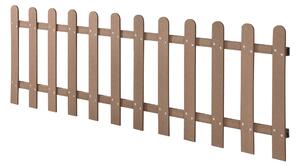 Kerti kerítés WPC kerítéselem fa-műanyag kompozit 200 x 60 cm barna