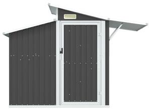 VidaXL antracitszürke horganyzott acél kerti fészer 270x130x208,5 cm