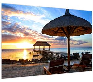 Kép - Naplemente Mauritiuson (90x60 cm)
