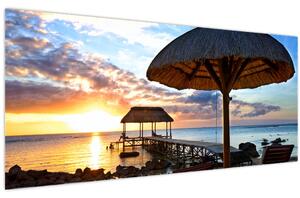 Kép - Naplemente Mauritiuson (120x50 cm)