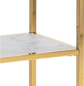Luxus konzolasztal Agostino 79 cm arany - üveg - raktáron