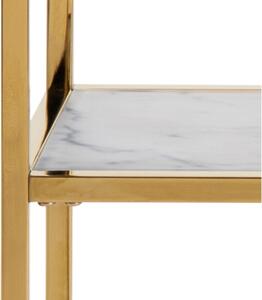 Luxus konzolasztal Agostino 79 cm arany - üveg - raktáron