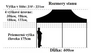 Ollós sátor 3x6m bézs All-in-One