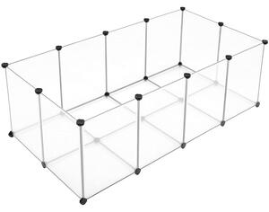 Kisállat kifutó, ketrec alsó résszel, 143 x 46 x 73 cm