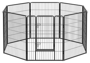 Kutya kennel, kutyaketrec, 8 paneles kisállat járóka 100 cm magas | FEANDREA
