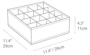 Drawer szürke fiókrendszerező 16 rekesszel - Bigso Box of Sweden