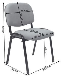 Irodai szék, szürke, ISO 2 NEW
