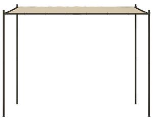 VidaXL bézs szövet és acél pavilon 3 x 3 m 180 g/m²