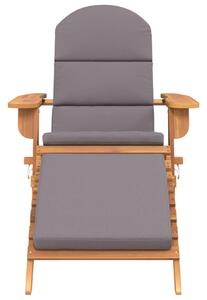 VidaXL tömör akácfa kerti adirondack szék lábtartóval