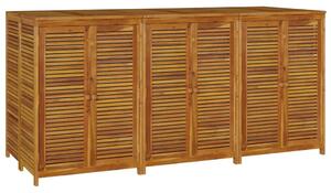 VidaXL tömör akácfa kerti tárolóláda 210 x 87 x 104 cm