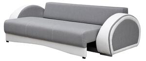 Háromszemélyes kanapé Claris (sötétbarna + fehér). 1031735